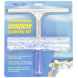 Ettore 04991 Products 2-Step Squeegee Scrubber Combo Blue 12 In