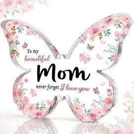 Friendship Gifts for Women – Acrylic Butterfly Plaque, Inspirational Best Friend Gifts, Elegant Keepsake for Friendship, Heartfelt Butterfly Birthday Gifts for Women, Sentimental Gift for Her