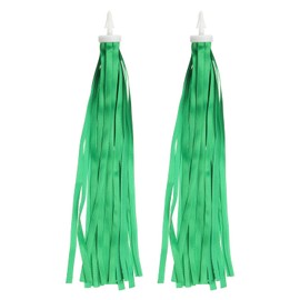 PATIKIL Bike Streamers, Colorful Scooter Handlebar Tassels Grips Ribbon Accessories Decorations for Bicycle Tricycle Handles, Green
