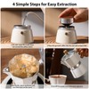 Bincoo Espresso Maker Stovetop,Camping Moka Pot 2 Cup/120ML,Stove Top Espresso
