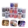 STOBOK 20pcs Multi-use Nail Glitter Gradient Glitter for Manicure Safe