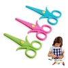 YAFIYGI 3 Packs Toddler Scissors Kit Plastic Safety Scissors for
