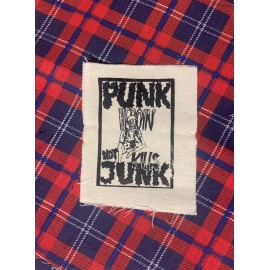 Unbranded Punk Not Junk DIY Patch- Punk Crust Black Flag Off Leftover Crack  Germs