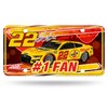 Rico Industries NASCAR Joey Logano #22#1 Fan Metal Auto Tag