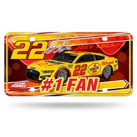 Rico Industries NASCAR Joey Logano #22#1 Fan Metal Auto Tag 8.5" x 11" - Great for Truck/Car/SUV
