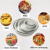 LUCKMETA 9'' Inch Round Tin Foil Pans Disposable Aluminum Pans