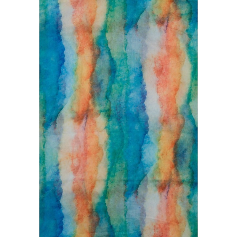 styleBREAKER 01016240 Women's Scarf with Colourful Watercolour Gradient Pattern, Light
