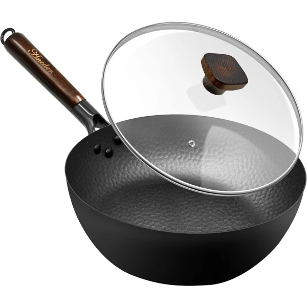 Unbranded Frying Pan with Lid Skillet Nonstick 10 inch Wok