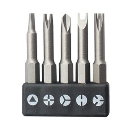 GisWell 5-Piece Special Screwdriver Set, Special Shaped Screwdriver Set, Screwdriver Bits 50 mm, Special Screwdriver Made of Chrome Vanadium Steel (Silver)