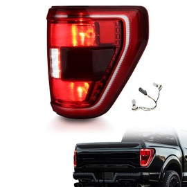 Tail Light Compatible with Ford F150 XL XLT 2021 2022 2023, F150 Halogen W/Blind Spot Taillight W/Bulbs& Harnesses, Right Passenger Side, Module Not Included, OEM: ML3Z13404C