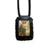 St Jude Black Scapular Necklace Collar Escapulario Cafe San Judas