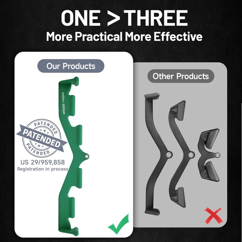 MOST GRIP LAT Pull Down Bar with 6 Ergonomic Handles,