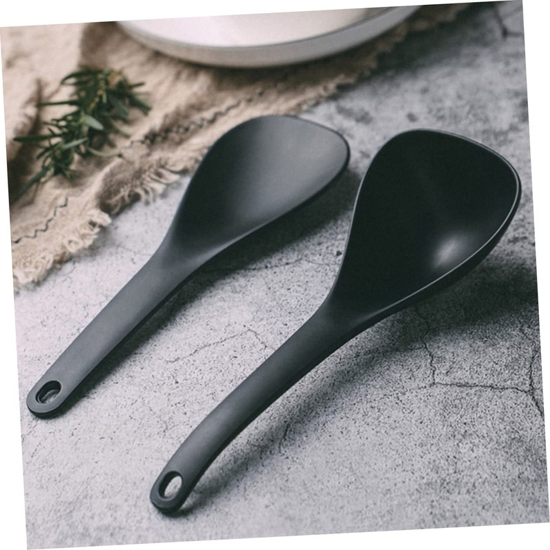 Gatuida 2pcs Rice Paddle Soup Spoons Non-Stick Serving Spoons for