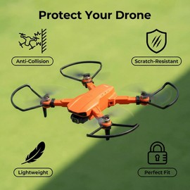 1 Set of Propeller Guards, Drone Propeller Protection Frame Blade Protective kit, Suitable for HS100, E58, E88, G6, Q6, L900 New Version Drone Quadcopter Parts (Small Folding Guard)