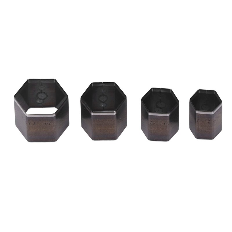 4 Pieces Leather Cutting Dies Hexagonal Hand Cut Box Punch