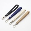 PHILSP Black Faux Leather Hand Strap for DIY Bag Replacement