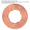 Flat Gasket, Copper Washer Kit, Strong Electrical Conductivity, 50 Pieces