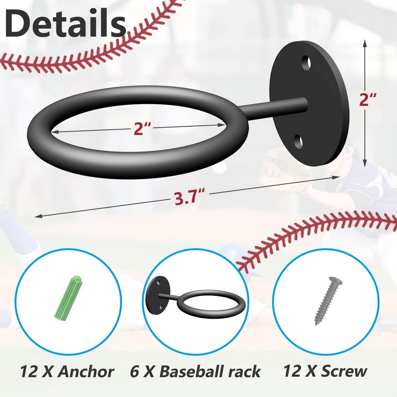 BIHOMIFI Baseball&Softball Display Memorabilia Holder Baseball Bat Storage Baseball Display