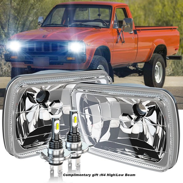 UCYAR 5x7" 7x6" INCH 120W LED Headlight Hi/Lo Beam DRL