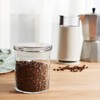 Libbey Cylinder Glass Storage Jars with Lids, 22-ounce, Set of