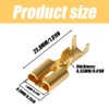 100Pcs 7.8mm Female Spade Connector Quick Splice Crimp Terminals Wire