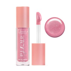 Divinity Cosmetics PLUMP Glam – Brillo Labial Voluminizador con Efecto Plumping | Lip Gloss con Sensación Refrescante para Labios Más Gruesos y Definidos | Hidratación con Aceite de Coco y Vitamina E | 8 Tonos con Glitter y Acabado Brillante (05-Galaxy G