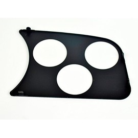 3 GAUGE HOLE PANEL, BLACK, dune buggy vw baja bug