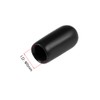 sourcing map 50pcs Rubber End Caps 5mm ID Vinyl Round