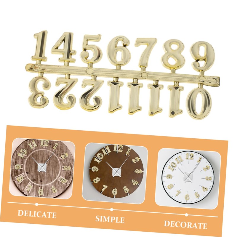 ABOOFAN 4 Set DIY Arabic Clock Numerals Wall Clock Kit