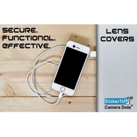 StickerTalk Original Camera Dots Webcam Covers, 1 Sheet of 32 Stickers at 0.25 inches Diameter, 21 Stickers at 0.375 inches Diameter.