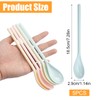 Pack of 5 Egg Spoons Plastic Colourful Plastic Spoon Long