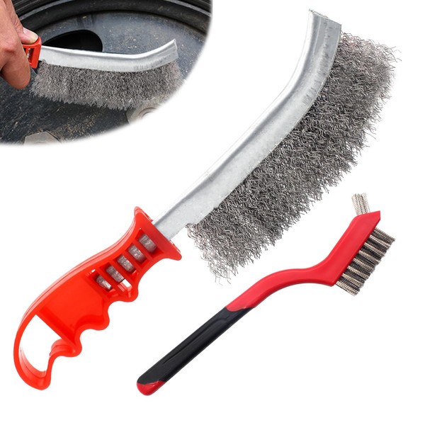 Wire Brushes Set 2pcs Wire Scratch Brushes Grill Brush Rust