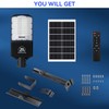 9500W Solar Street Lights Outdoor, 40000mAh IP67 Waterproof Solar Security