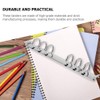 Operitacx Pack of 6 Metal A6 Notebook 6 Ring Binder
