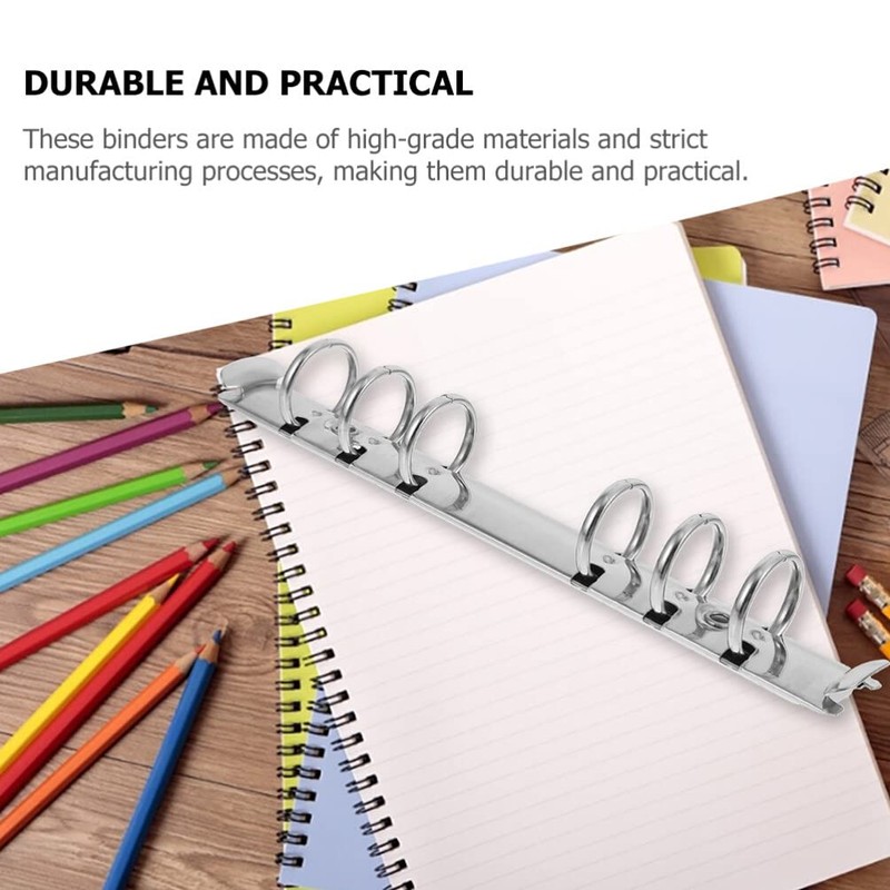 Operitacx Pack of 6 Metal A6 Notebook 6 Ring Binder