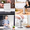 Kitchen Roll Holder Black with Kitchen Roll Washable Reusable Bamboo
