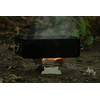 Emergency Stove and Fuel Kit. Compact 'fold-up' stove and gel
