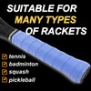 Senston Pack of 5 Racket Grip Tape Mat PU Skin