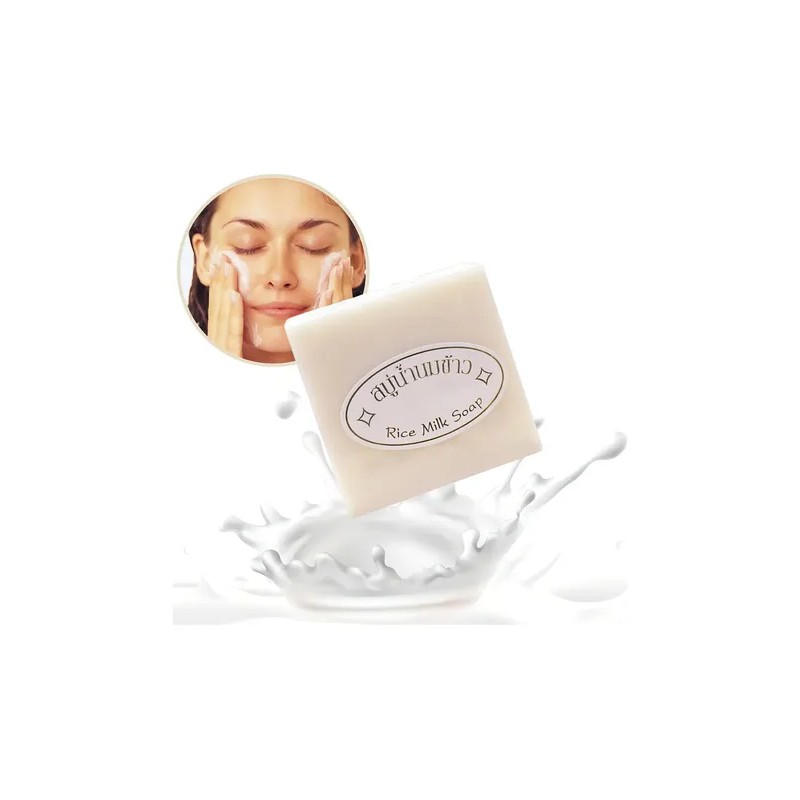 Jabón Tailandés Arroz Universo en Línea Colágeno Vitamina E Exfoliante