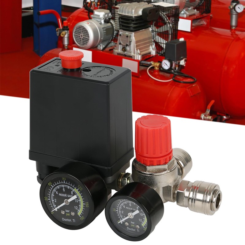 Pressure Switch Air Compressor Pressure Regulator Compressor with Pressure Gauge