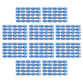 Duogalia-500 Pack Fiber Optical Coupler SC Singlemode Fiber Optic Adapter, SC Female to SC Female UPC Simplex Single Mode Fiber Optical Coupler, Network Internet Connector Adapter with Mount Panel