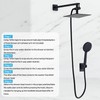Hamckay Shower Head 8'' High Pressure Rainfall, Handheld Shower Combo