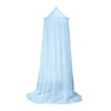 Mosquito Nets for Cots, Single, Double (Round Single, Blue)