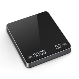 LOFICOPER Digital Coffee Scale with Timer, 3kg/0.1g Espresso Scale with Timer, Rechargeable Coffee Scale with 3 Units, Auto-Timer, Tare Function, for Pour Over and Drip Coffee