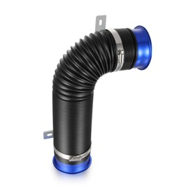 Twilight Garage 3 inch (76mm) Universal Flexible Air Intake Pipe Inlet Hose Extendable Auto Vehicle Turbo Intake Inlet Duct Cold Air Feed Ducting Pipe Tube Hose