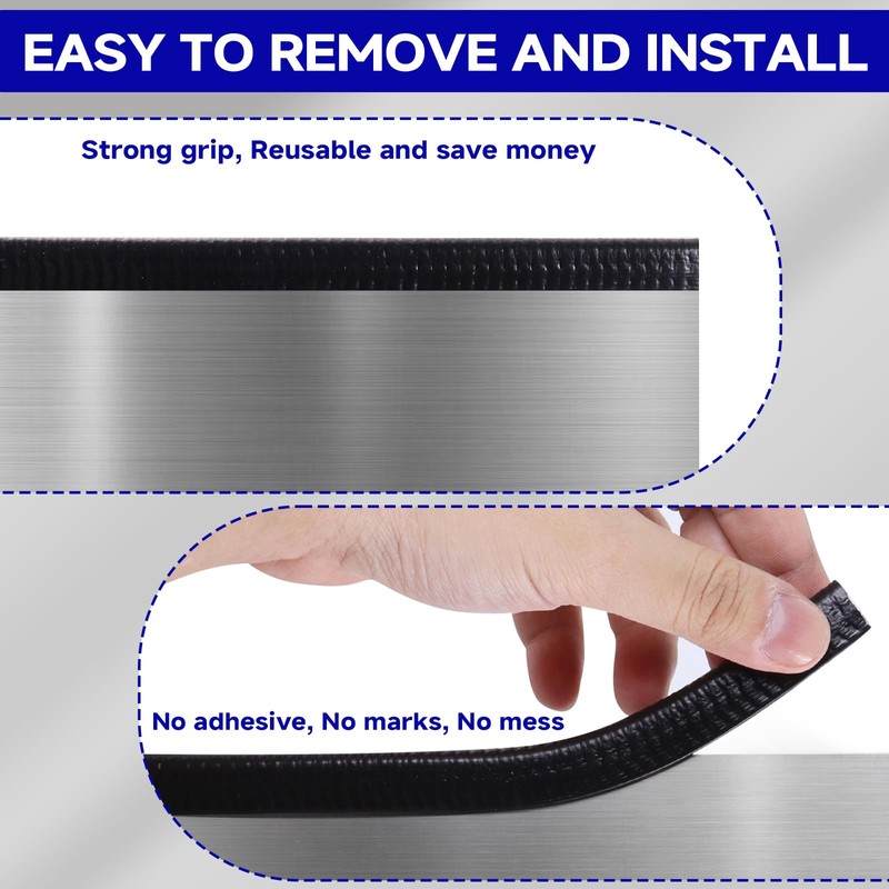 Rubber Edge Trim, U Channel Edge Trim with Metal Clips