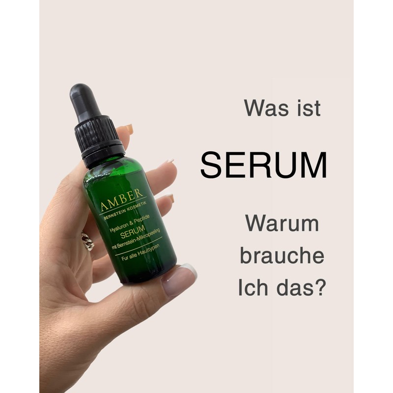 Amber Hyaluronic & Peptides Serum with Amber Micro Scrub, 30