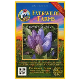 Everwilde Farms - 1000 Bottle Gentian Native Wildflower Seeds - Gold Vault Jumbo Seed Packet
