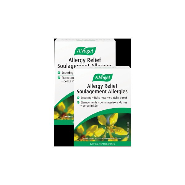 A. Vogel Allergy Relief - 120 + 120 Tabs (2 For Deal)