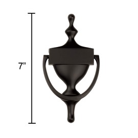 National Hardware N336-218 Door Knocker in Oil Rubbed Bronze, 7", 7"